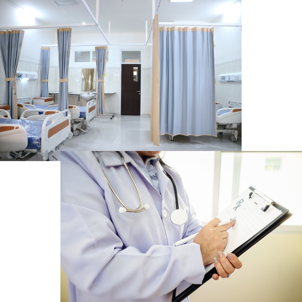 A nurse at the hospital