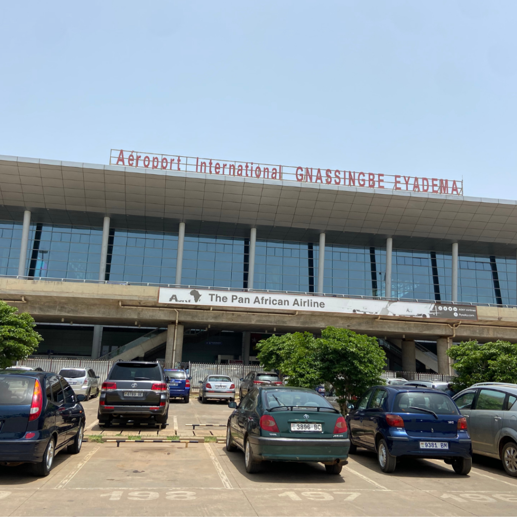 Main gate of Togo's airport